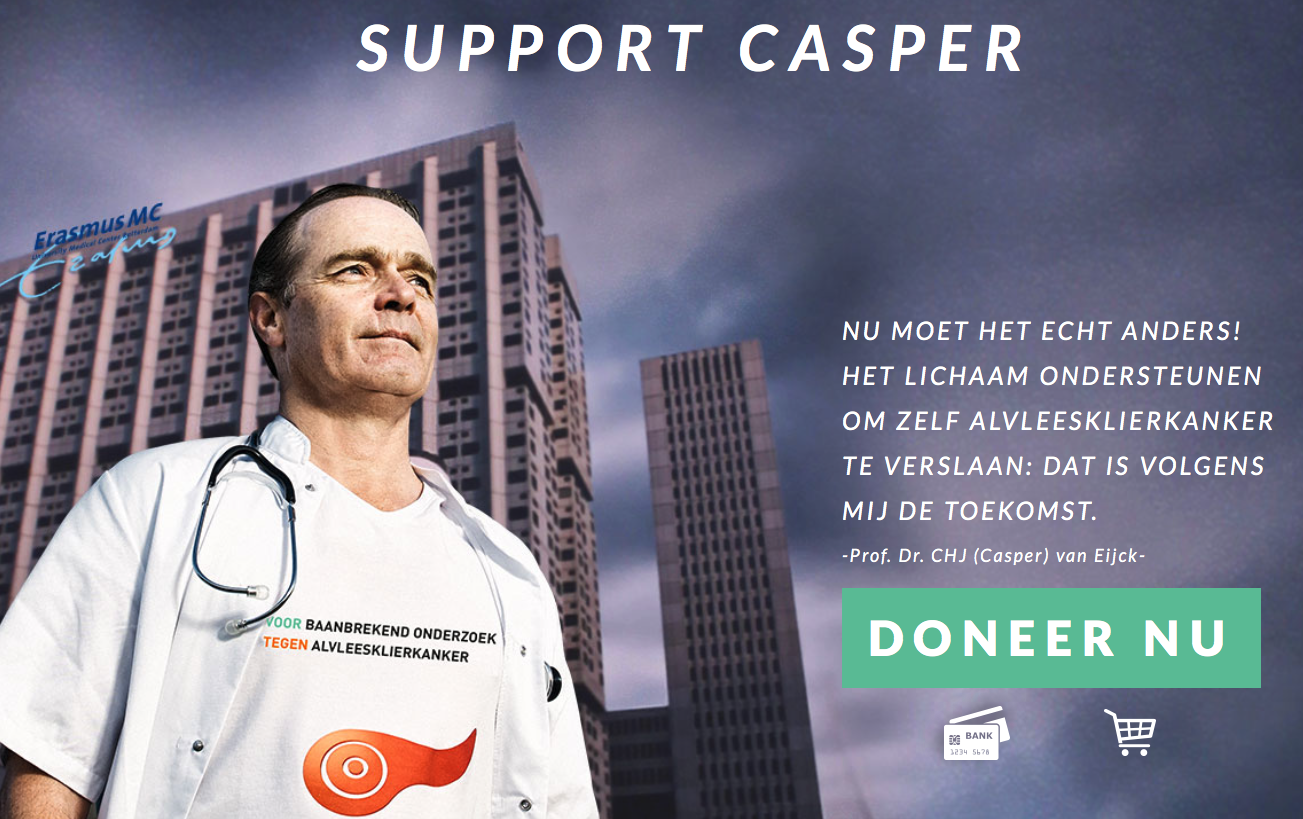professor Casper van Eijck, wereldberoemd en strijdend tegen de ziekte