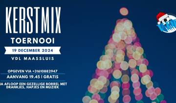 Het Kerstmix toernooi komt er weer aan op 19 december!