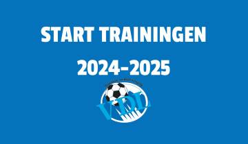 Schema en start trainingen | seizoen 2024 - 2025